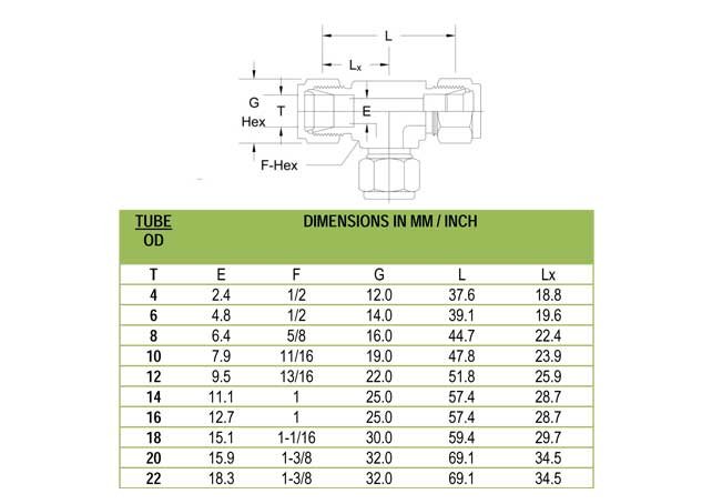 Tube Fittings Union Tee supplier